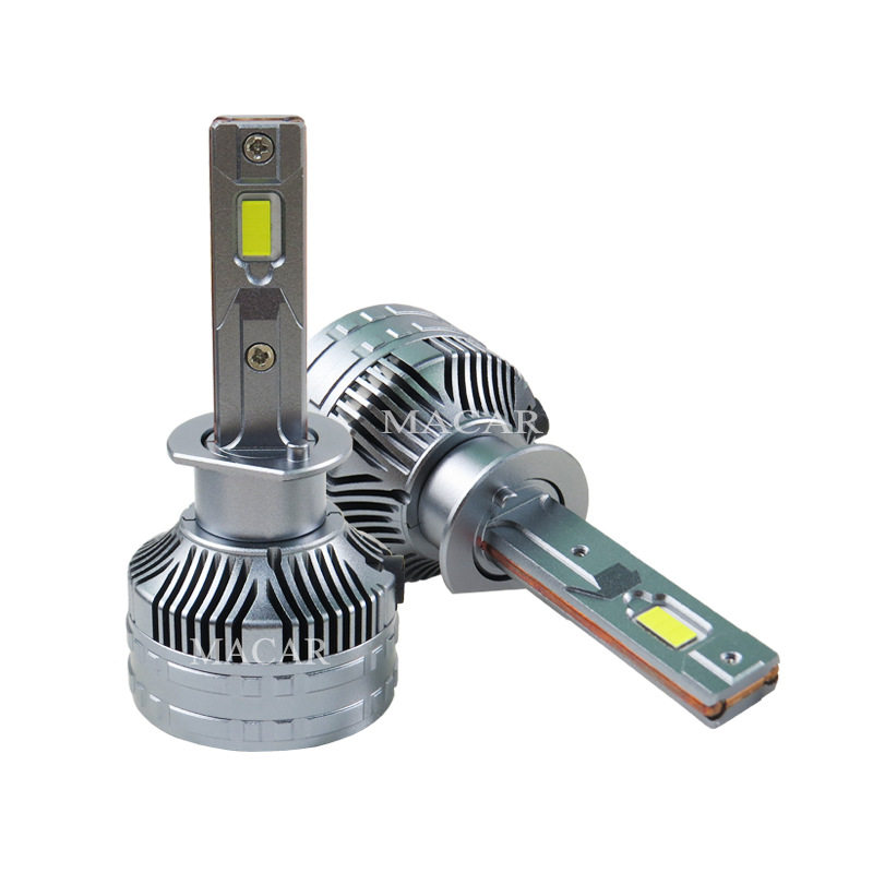 工厂新品现货汽车led大灯灯泡功率新双铜管H1H11led车灯led前大灯