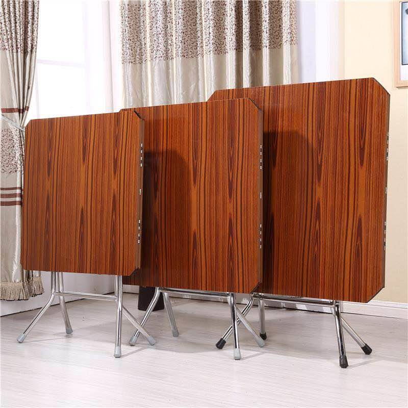 zhang451简易折叠桌圆餐桌大桌家用方形伸缩折圆叠形饭桌小户型吃