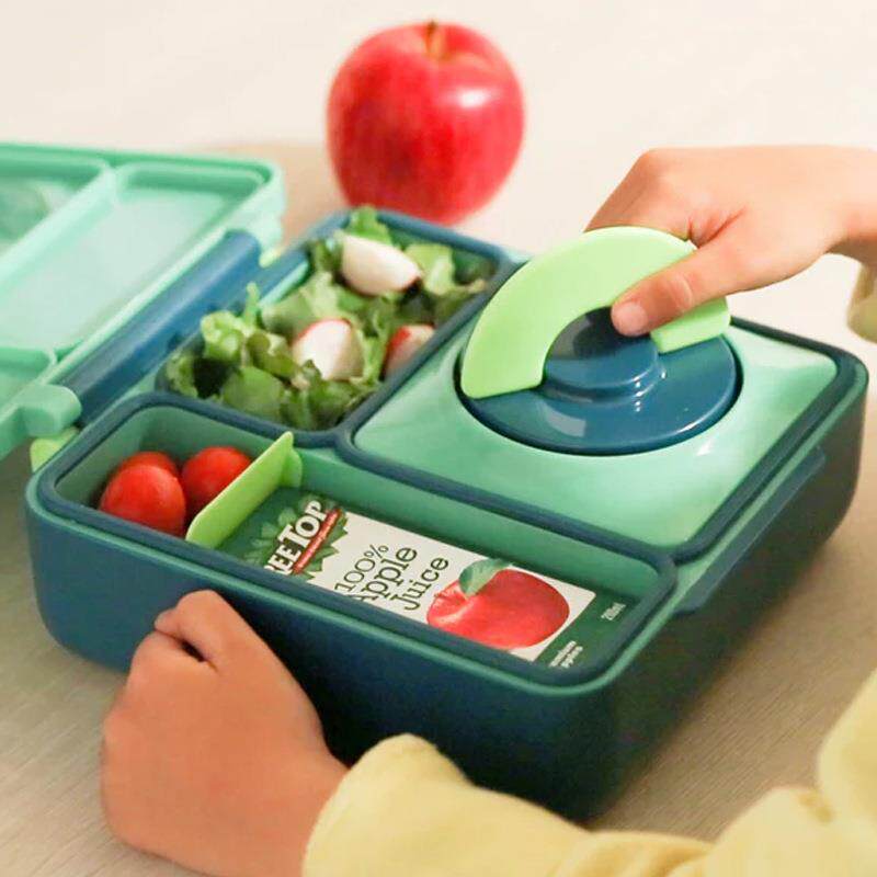Omio饭x代儿童盒宝宝便携分格盘便小学生携429保温二餐碗辅食套装