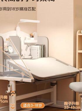 儿童学习椅套小学生升降桌装书桌写架字桌家用书一QQJ体桌