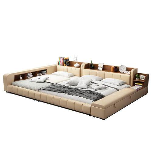 亲子床接床储物床功能床一家四口二胎家庭加床宽榻榻米主拼PNK卧