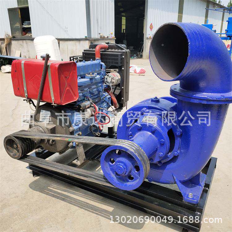油移动KD-CSB-3式抽水泵图寸1210寸混流泵柴移动式排水泵工地片排