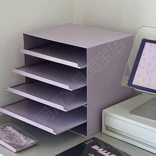桌纳面置物架文办件收架信盘克维索信封盘公985拉式分层抽玄关收