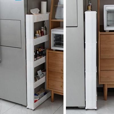 窄缝层物架塑料意创厨房夹置缝落地款节省KHN空间可移动多置物架