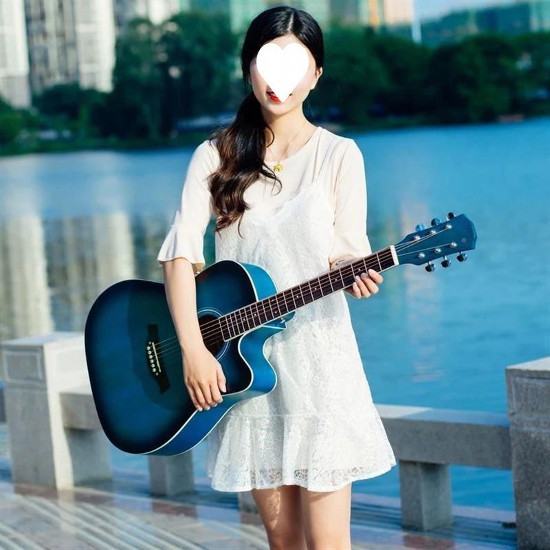 41寸板吉他初者3他8寸民谣吉他学男无品牌/女练单习吉成人初学者