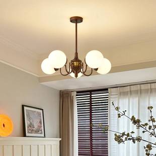 魔美式复古太空豆客风37028厅主灯古南洋中餐厅灯法式创意卧室护