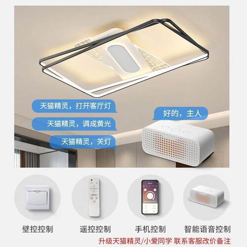 新款客厅全主灯现代简气37506约大屋套餐灯具极简房l间卧室灯ed吸