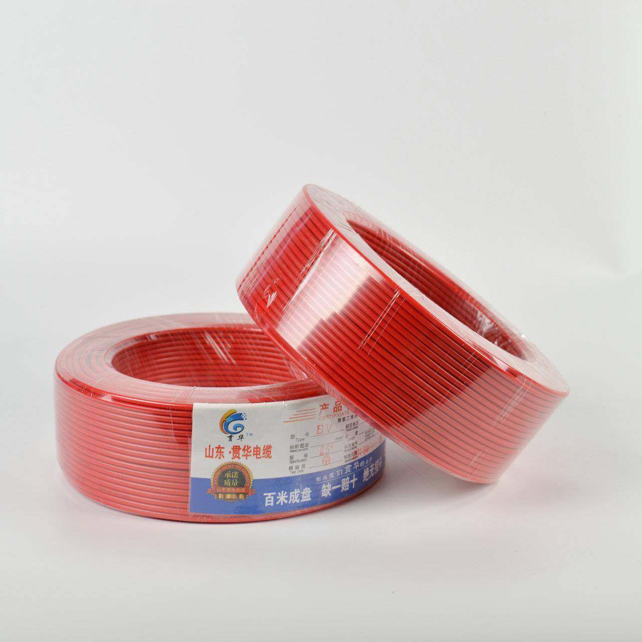 单股铜阻芯线bv线燃铜芯线328bv1.5/2.5/4电6/10/16平/方家装电线