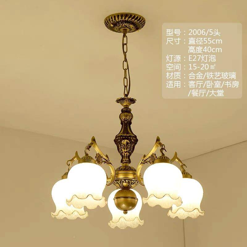 欧式吊灯古卧室灯店铺影复视创意美古式仿古民宿餐812厅别简欧墅
