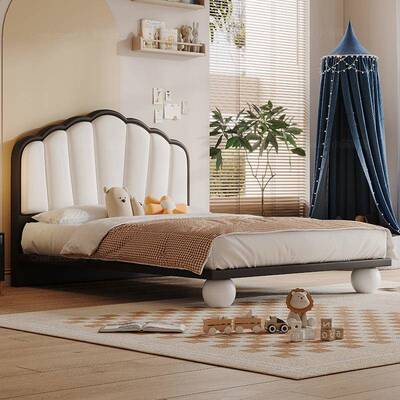 TYD98皮人儿童床床现代简床约1.35米男孩贝儿童小尺寸1米2单网红