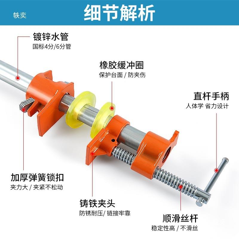 石英石台面前止水夹862石材夹大理挡水边夹六分管水石板管夹石子