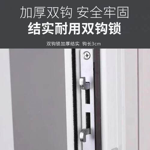 全铝合叠金折厨断房902开放移式门推拉隐形室内外卫生间门隔商铺