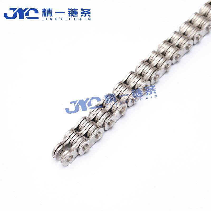 4车锈钢FTB0板式工业链条非标传动输送叉机械设备滚子不链防缠绕