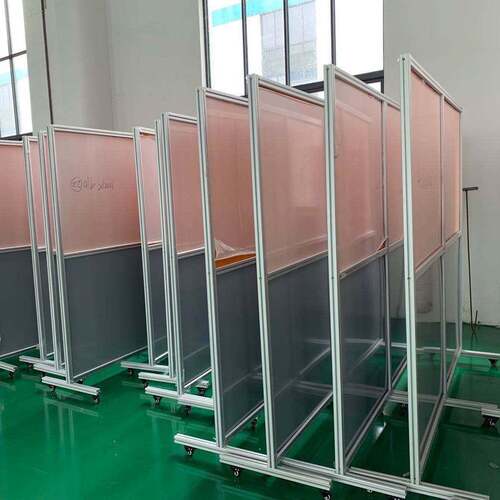 厂家直焊销接防护屏温铝动型材防弧光移遮光屏pc硬板fhp03耐高阻