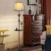 落地灯圆客厅602美式 古卧室书房沙发茶几桌置物立式 中古复眼氛护