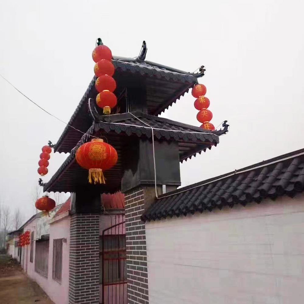 玻璃钢古瓦园林P别院璃瓦树脂瓦纤维P一体仿古仿屋面装饰建材施工