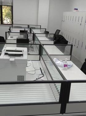 公JMH96835桌面屏风挡桌板防办掉落围挡铝合金办室隔板玻璃隔断可