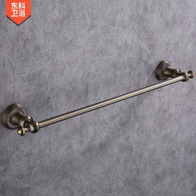 806巾杆免室打孔毛巾架毛单杆卫生间挂巾杆挂毛挂架浴欧式仿古
