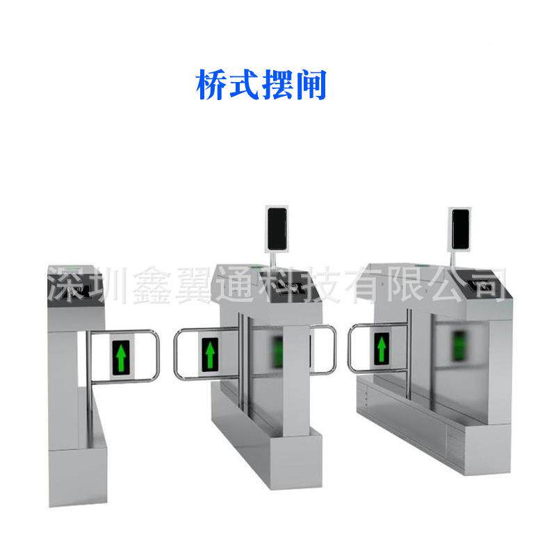 人人脸识别考勤摆闸翼工HWA厂门禁闸机智能人行通闸脸道测温闸机
