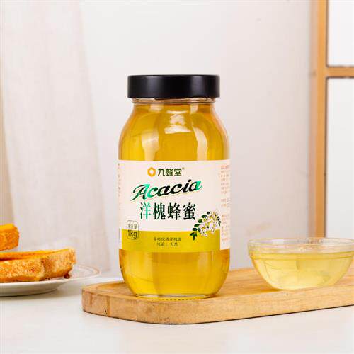 九蜂堂洋槐蜜1000g*2土蜂蜜纯正天然官方正品大瓶槐花蜜纯蜂蜜