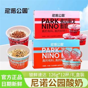 尼诺公园酸奶冰淇淋弗拉明戈低温搅拌酸奶儿童学生早餐零食礼盒装
