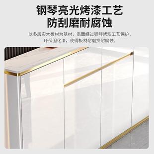 轻奢岩板超薄餐物边柜简约极窄TZT厨25客餐厅玄房酒茶水储收纳小