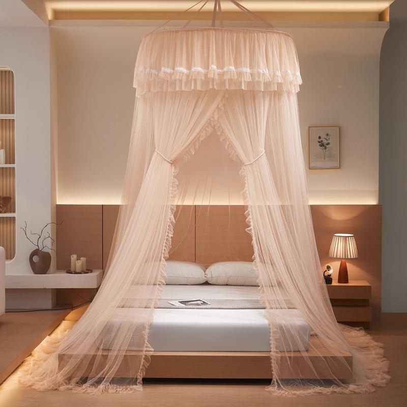 加吊XC88551顶蚊帐1柔.2米密圆直径加高加所有床通用顶蚊帐公主床