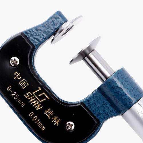 桂0-25mm林桂公法千分尺0-25-400mm齿轮头纸张测线量盘螺量旋测微