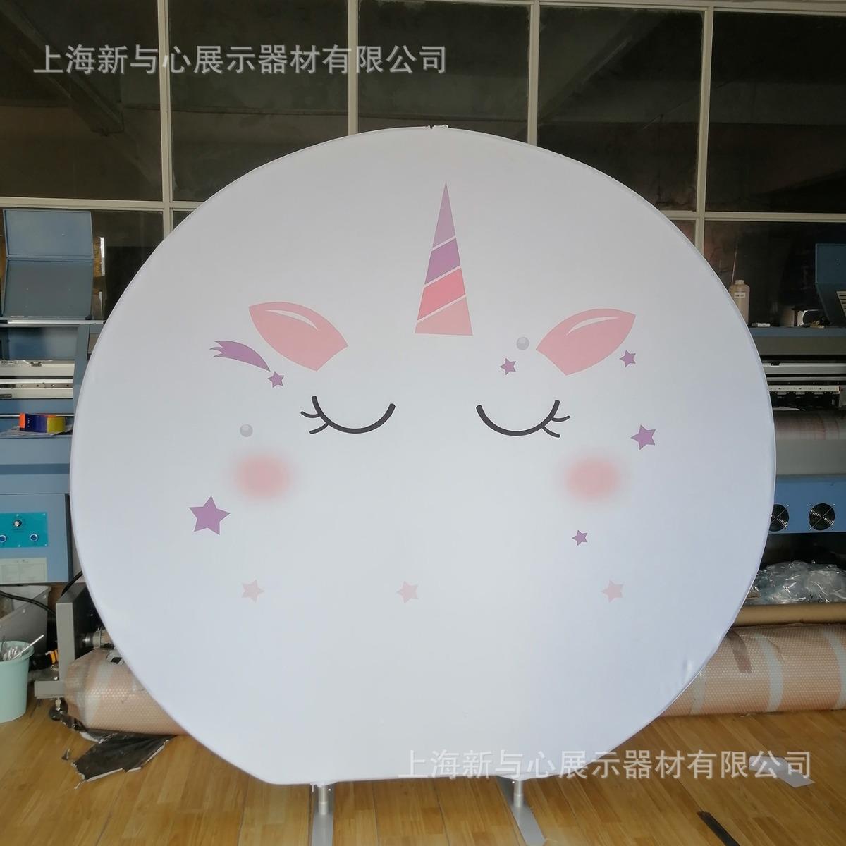 SPF源头工厂小幕秀铝门型快形展架展广告架立屏圆蛇形快幕快秀