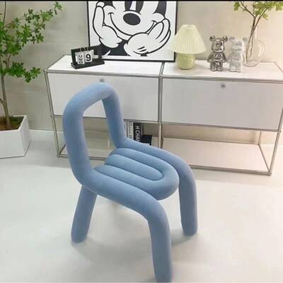 异餐形椅化妆椅室梳妆凳子弯管设师女计士卧梳妆台椅83488子网红