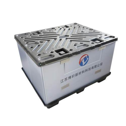 塑料吹塑高KJL强度围板箱款p料p循环塑高密度花纹双层吹塑周转箱