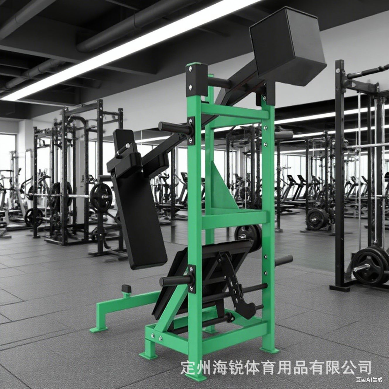 商用健美力量健身器材摆锤深蹲机腿弯举力量健身器材摆锤训练器