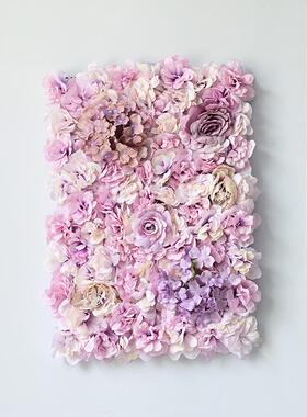 仿花真秋色系花墙排32797背景摄花植物墙商场橱窗婚庆拱绢门花影