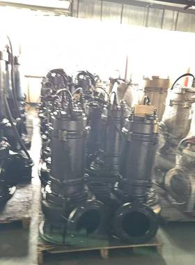 WQ污水380v相电机36502耐腐蚀抽粪泥提浆三无堵塞泵升潜水排污泵厂家