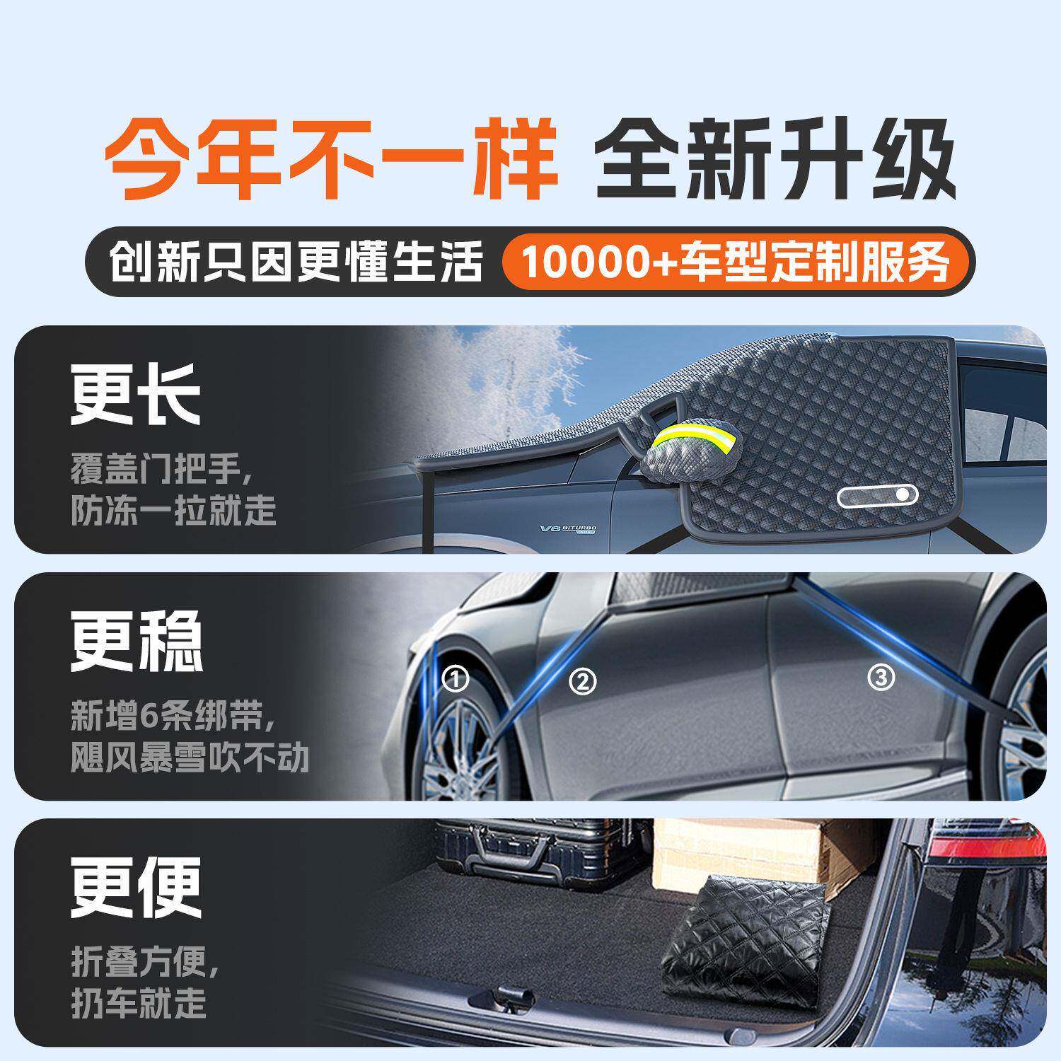 汽车热遮阳前挡风玻防晒隔286遮雪璃车挡板四季罩夏冬天加厚遮光