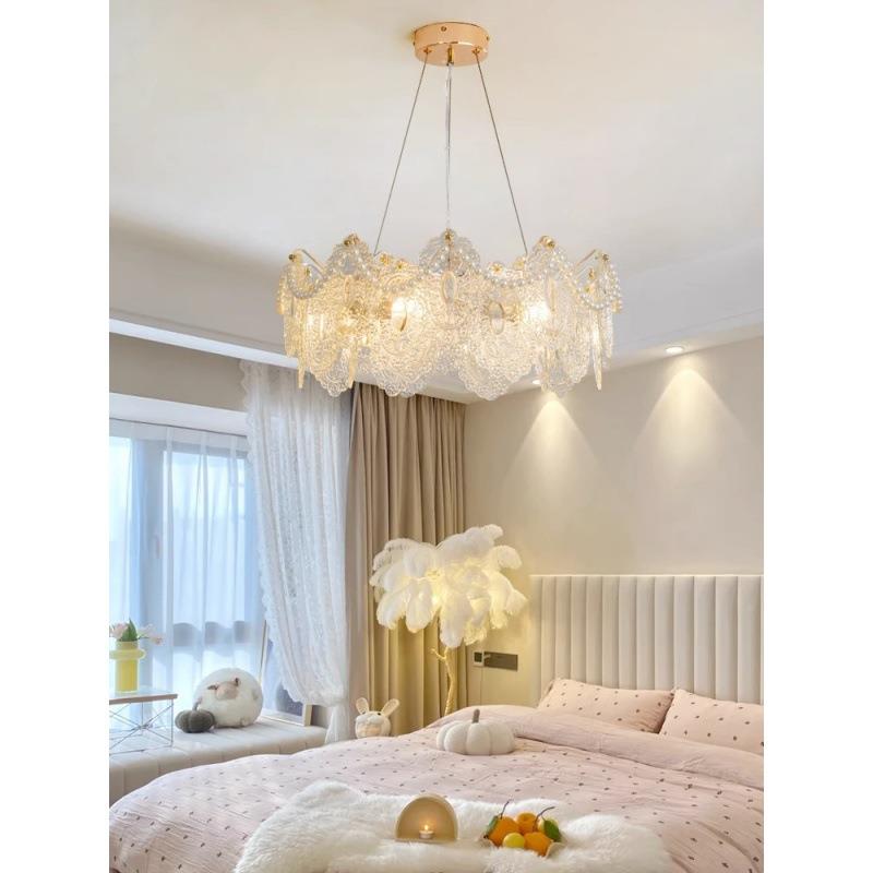 式轻奢水晶866厅吊灯现代灯简法约主卧室餐厅20客25新款网红房间