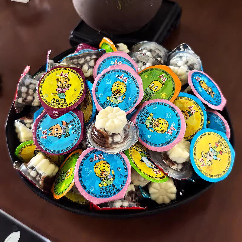 泰茂巧克力皇爆米花朱古力泰星球巧克力杯8090后怀旧儿童休闲零食