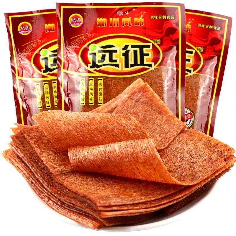 远征辣片辣条8090后怀旧零食儿时辣条老式大辣片香辣麻辣108g/袋
