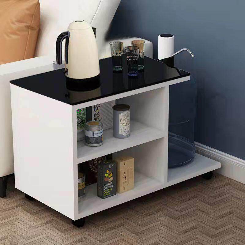 饮水机置物架桶装水架子纯净水桶收纳架落地茶几边几茶水柜一体的