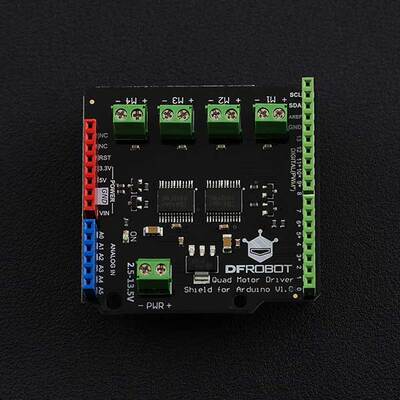 DFRobot四路电机驱动板扩展板兼容Arduino电机控制TB6612FNG