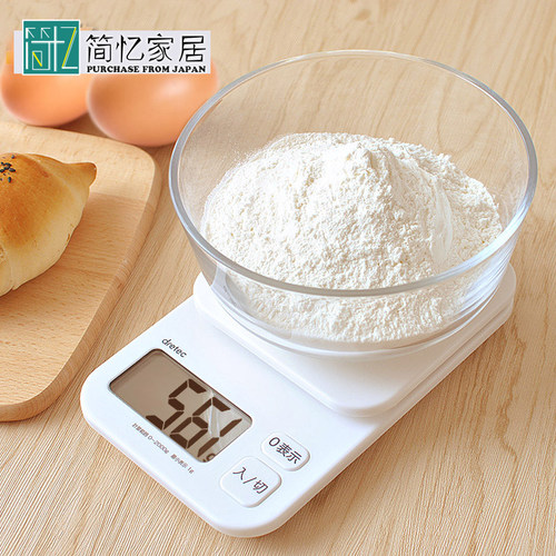 日本dretec多利科厨房电子秤精准家用烘焙称辅食料理秤迷你台秤