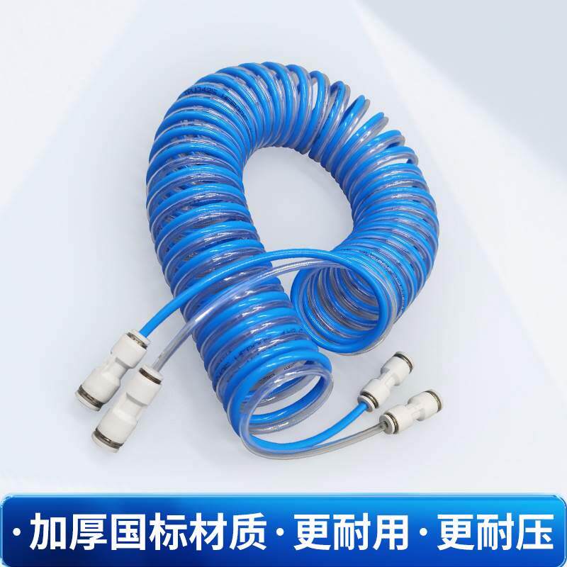 焊炬氧气管弹簧PU2双排4mm升焊枪 2L插管快燃软管便携式气管 连接图片