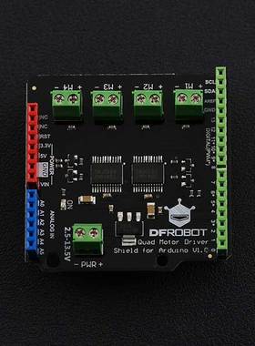 DFRobot四路电机驱动板扩展板兼容Arduino电机控制TB6612FNG