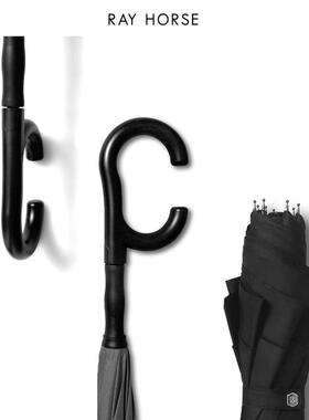 RAY伞HORSE意长柄双层直自动创反向杆大号C型手柄QOQ广告伞大号