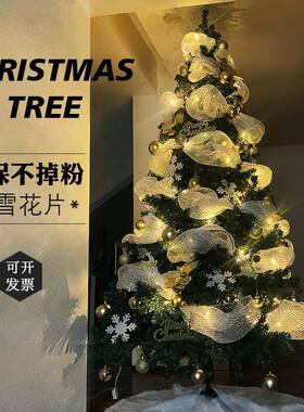 圣诞节装饰圣树诞树套装套餐.8米2.112.4米米3米商场摆件装饰网纱