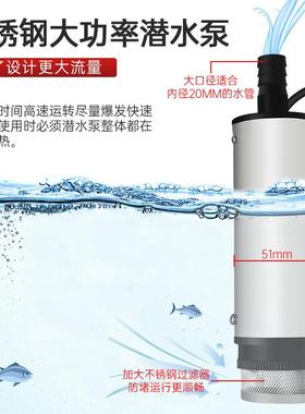 型抽水钢泵2OET20v家用高压自吸式抽水机水泵潜不锈柴油鱼缸换水
