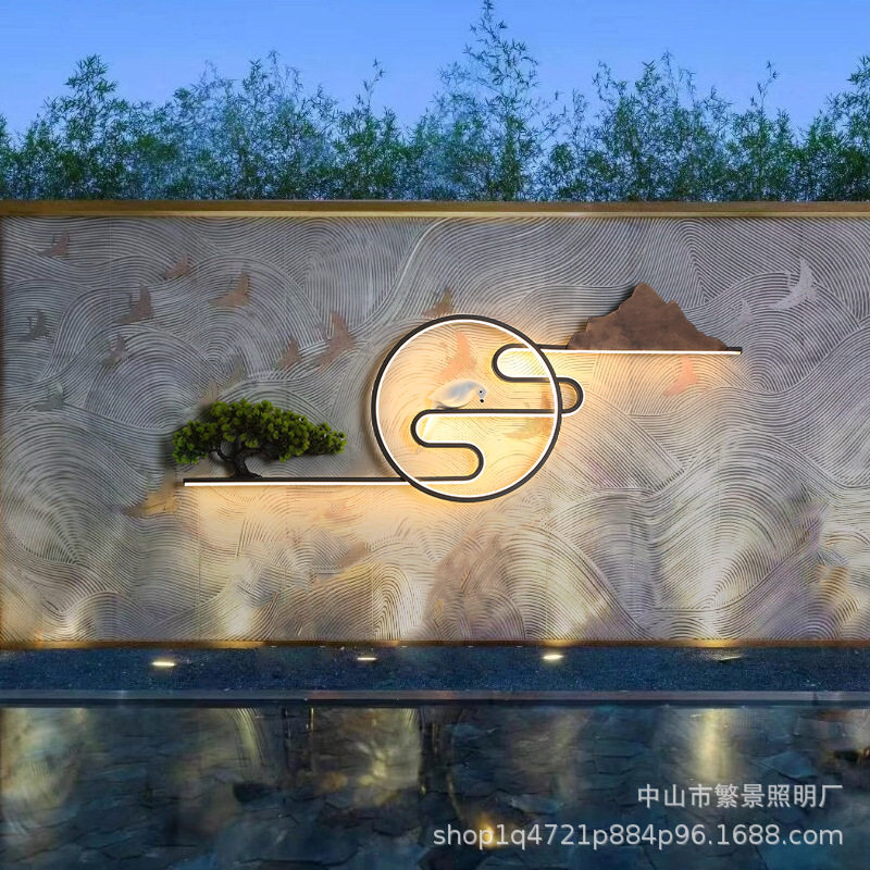 新中式户外庭院壁灯别墅花园