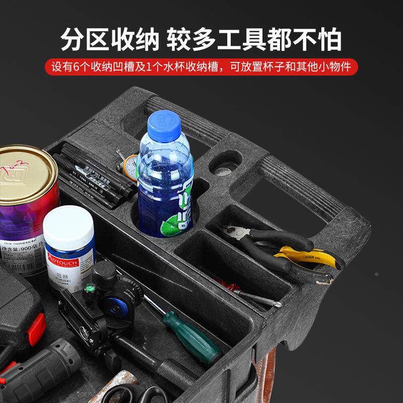 厂多功推车汽家修收工具车移动三层能五金零纳SDM件车静音轮工具