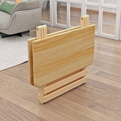 实木叠桌简方易正方形折吃饭桌型子便携实木桌小无品牌/户摆摊桌