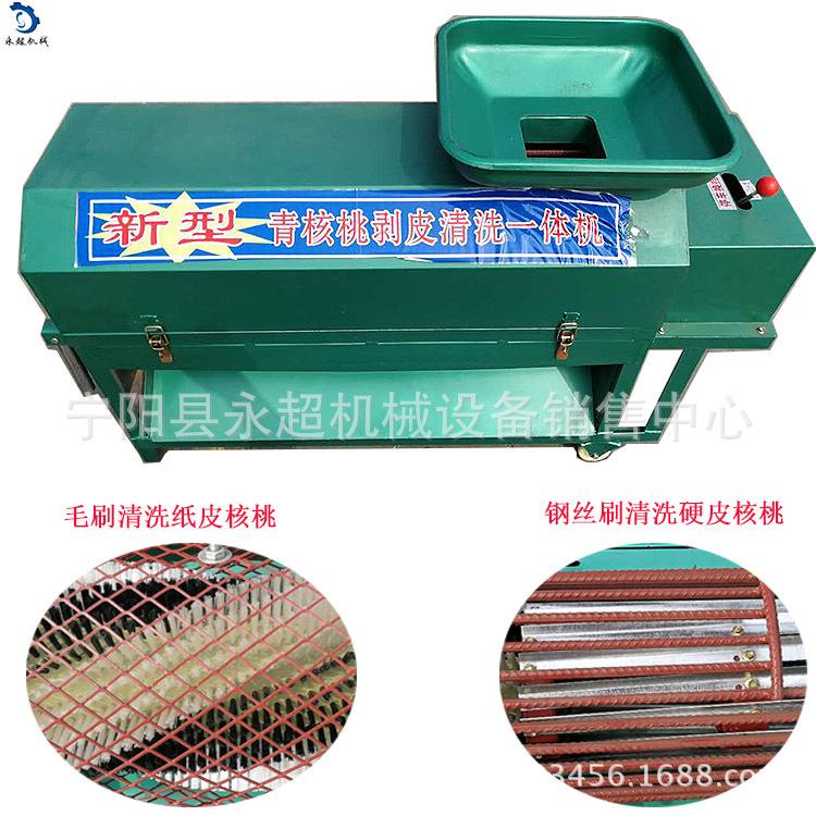 泰安洗新鲜核桃采摘桃去皮动清NDP机薄皮核脱皮机电青核桃清洗剥